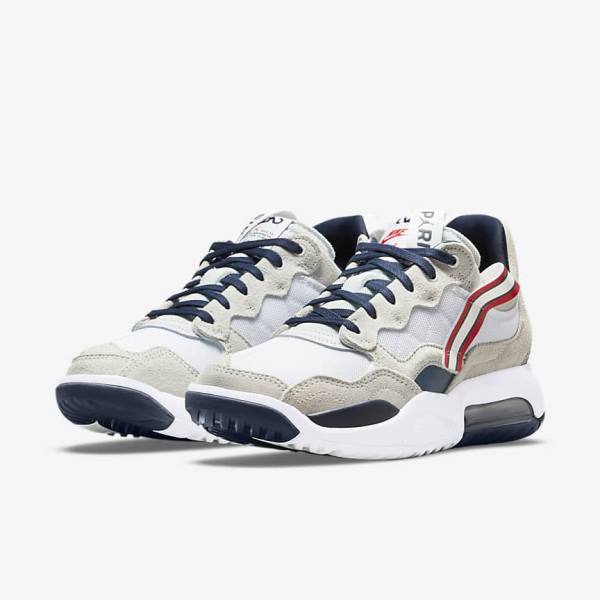 Nike Jordan MA2 Paris Saint-Germain Jordan Sko Dame Hvide Rød Sort Mørkeblå | NK394CEM