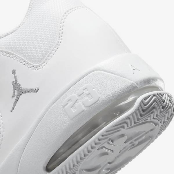 Nike Jordan Max Aura 3 Jordan Sko Herre Hvide Metal Sølv | NK139UEN
