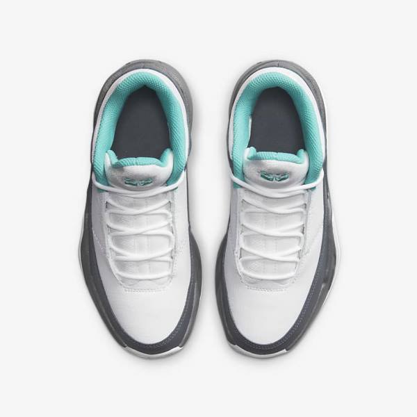 Nike Jordan Max Aura 3 Older Sneakers Børn Hvide Grå Turkis | NK748XRA