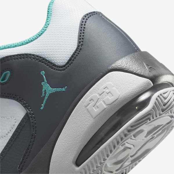 Nike Jordan Max Aura 3 Older Sneakers Børn Hvide Grå Turkis | NK748XRA