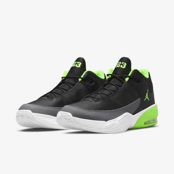 Nike Jordan Max Aura 3 Sneakers Herre Sort Grå Hvide Grøn | NK405SJA