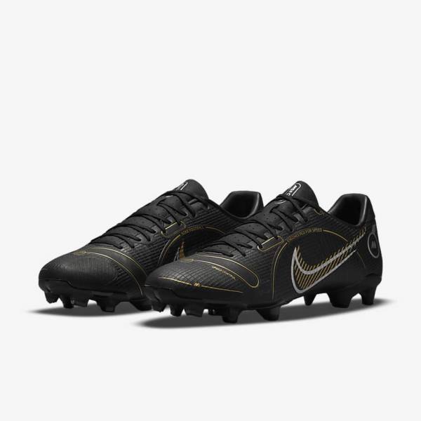 Nike Mercurial Vapor 14 Academy MG Multi-Ground Fodboldsko Herre Sort Metal Sølv Grå Metal Guld | NK507MQJ