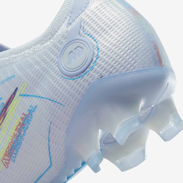 Nike Mercurial Vapor 14 Elite FG Firm-Grounds Fodboldsko Herre Grå Lyseblå Blå | NK162LOT