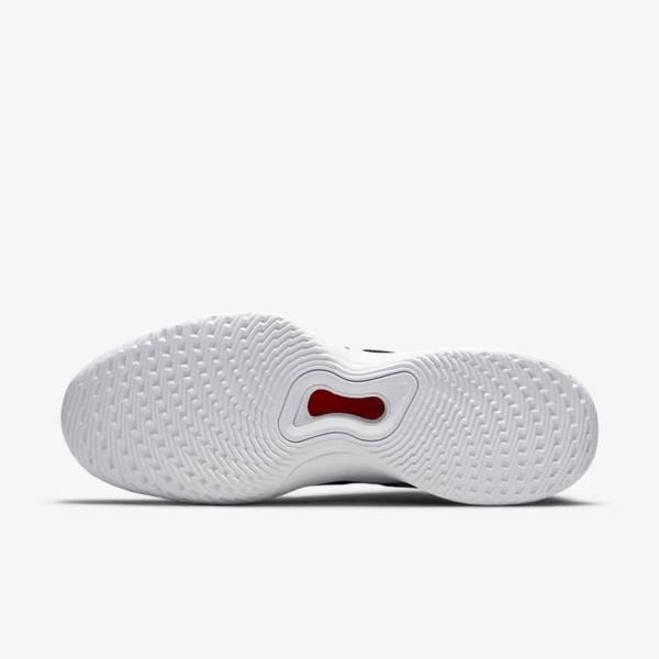 Nike NikeCourt Air Max Volley Hard Court Tennissko Herre Sort Rød Hvide | NK147VNQ