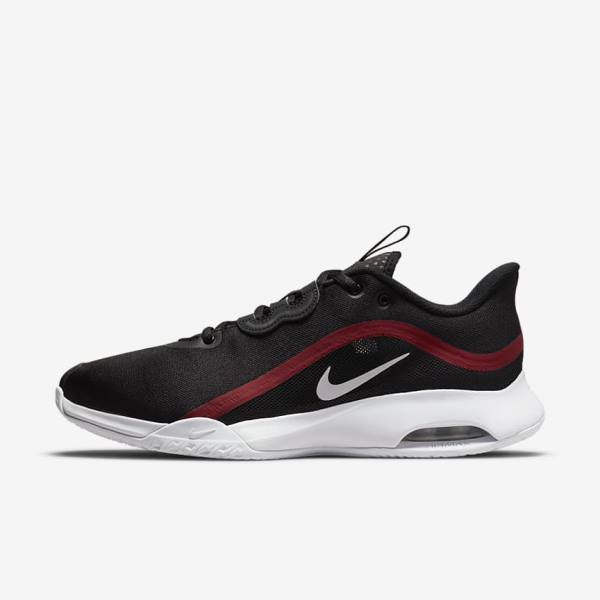 Nike NikeCourt Air Max Volley Hard Court Tennissko Herre Sort Rød Hvide | NK147VNQ
