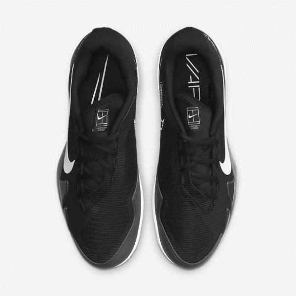 Nike NikeCourt Air Zoom Vapor Pro Clay Court Tennissko Herre Sort Hvide | NK792MCF