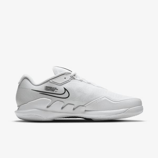 Nike NikeCourt Air Zoom Vapor Pro Hard-Court Tennissko Herre Hvide Sort | NK394DNU