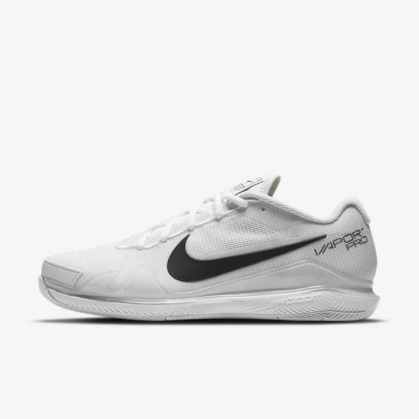 Nike NikeCourt Air Zoom Vapor Pro Hard-Court Tennissko Herre Hvide Sort | NK394DNU