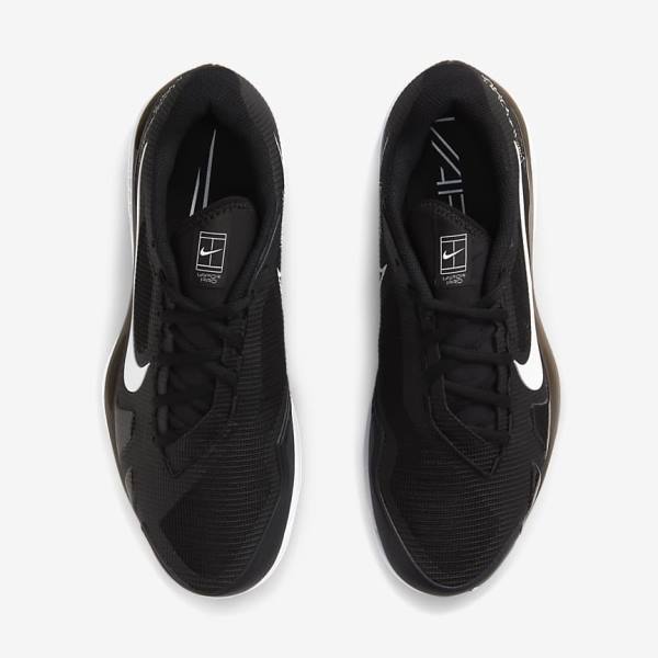 Nike NikeCourt Air Zoom Vapor Pro Hard-Court Tennissko Herre Sort Hvide | NK819UZA