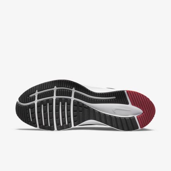 Nike Quest 4 Road Løbesko Herre Sort Hvide Mørkegrå Rød | NK751SER