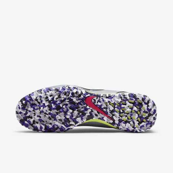 Nike React Tiempo Legend 9 Pro TF Turf Fodboldsko Herre Lysegrå Hvide | NK017ALE