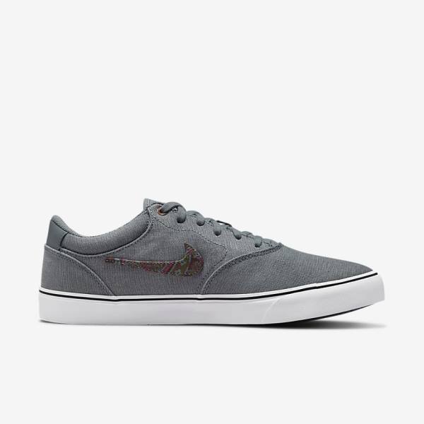 Nike SB Chron 2 Canvas Premium Skate Sko Dame Grå Hvide | NK752LQJ