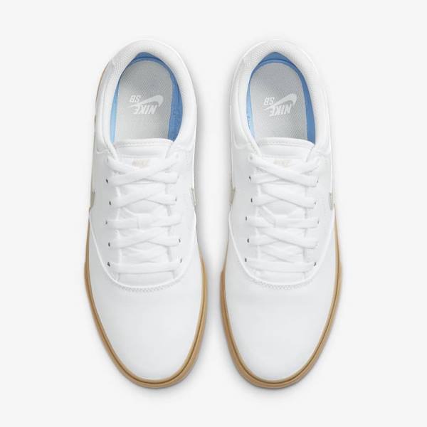 Nike SB Chron 2 Canvas Skate Sko Dame Hvide Lysebrune Lysebeige | NK037ZQU
