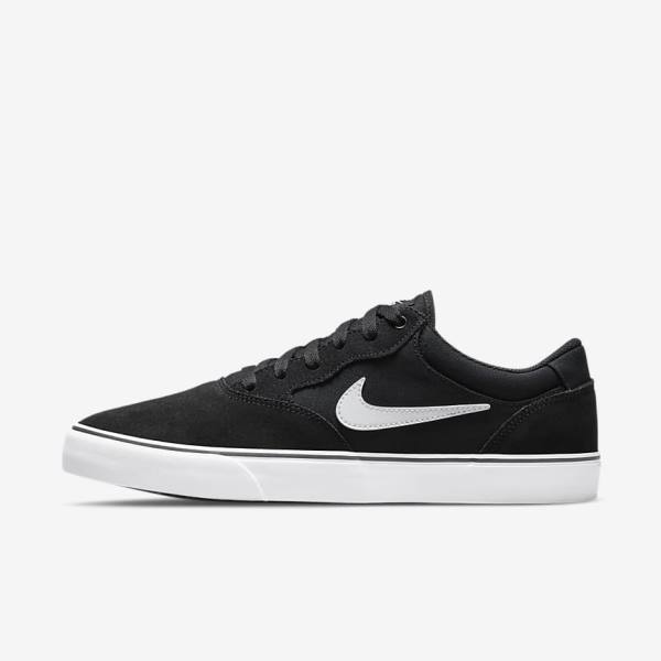Nike SB Chron 2 Skate Sko Dame Sort Hvide | NK031YHL