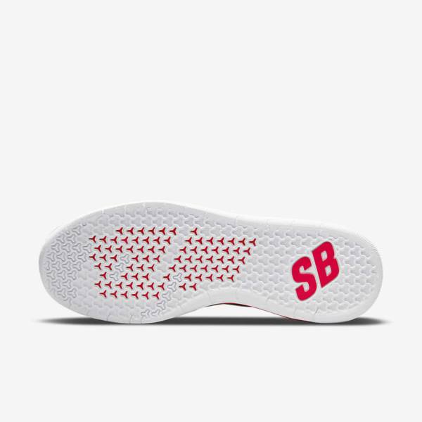 Nike SB Nyjah Free 2 Skate Sko Dame Grå Hvide Lyserød Sort | NK381IDW