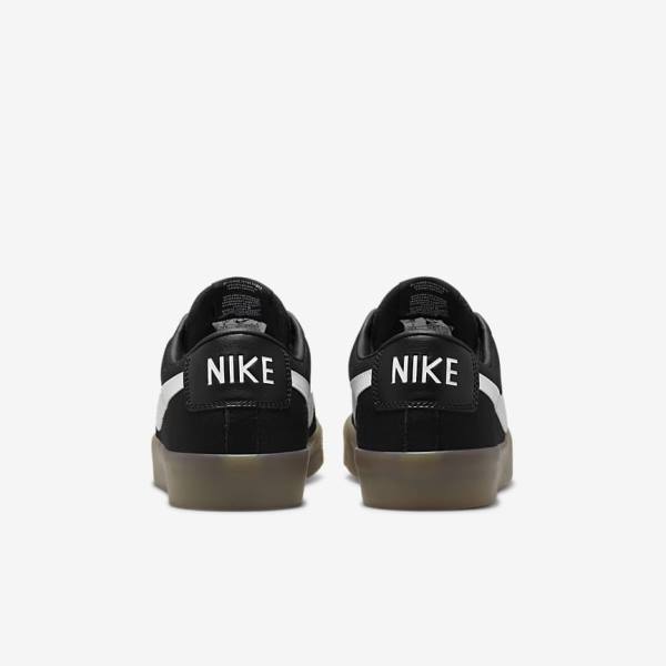 Nike SB Zoom Blazer Low Pro GT Skate Sko Dame Sort Hvide | NK816WDC