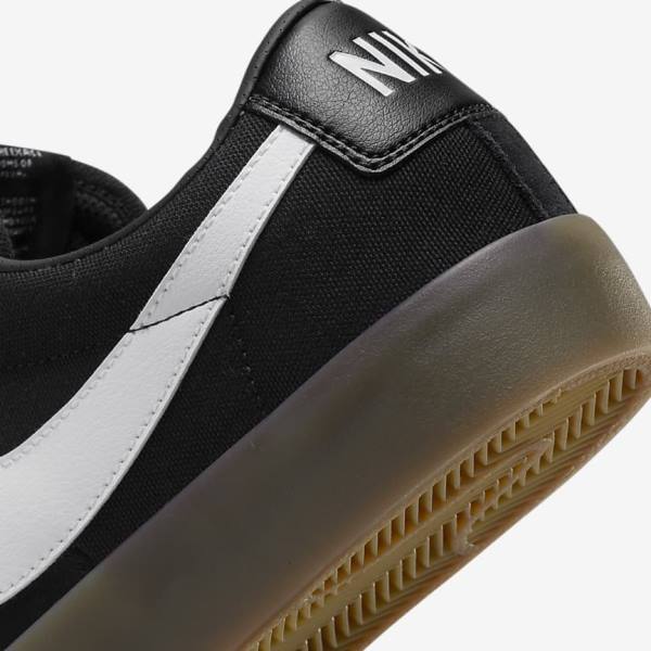 Nike SB Zoom Blazer Low Pro GT Skate Sko Dame Sort Hvide | NK816WDC