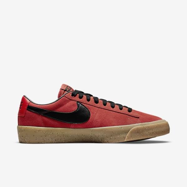 Nike SB Zoom Blazer Low Pro GT Skate Sko Dame Lysebrune Sort | NK974ADW