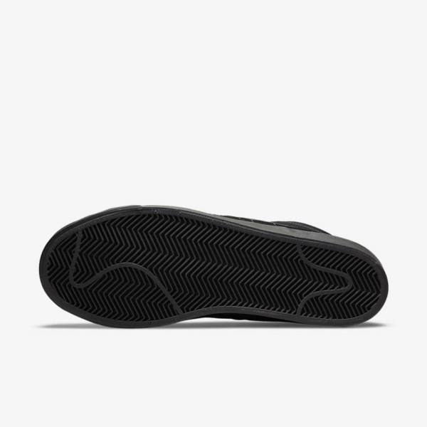 Nike SB Zoom Blazer Mid Premium Skate Sko Dame Sort Mørkegrå | NK429AMY