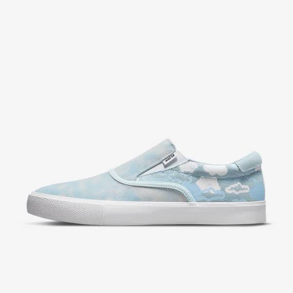 Nike SB Zoom Verona Slip x Rayssa Leal Skate Sko Dame Blå Hvide Blå | NK738LYF