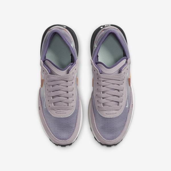 Nike Waffle One Older Sneakers Børn Hvide Grå Metal Rød Brune | NK015WJC