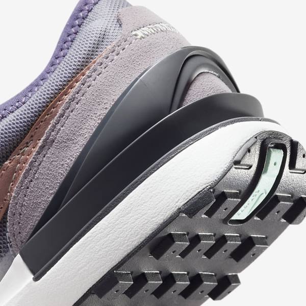 Nike Waffle One Older Sneakers Børn Hvide Grå Metal Rød Brune | NK015WJC