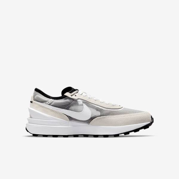 Nike Waffle One Older Sneakers Børn Hvide Sort Orange | NK604SUE