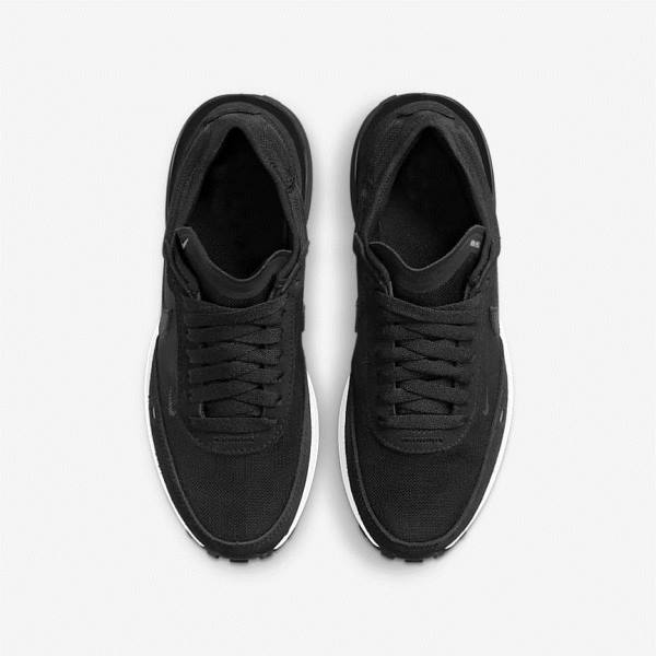 Nike Waffle One Older Sneakers Børn Sort Hvide Orange Sort | NK260AMP