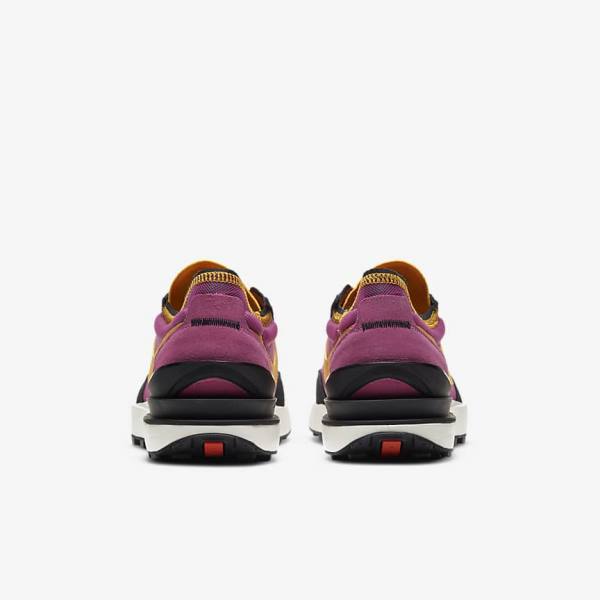 Nike Waffle One Sneakers Herre Fuchsia Sort Guld | NK764VEC