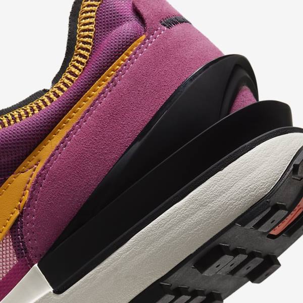 Nike Waffle One Sneakers Herre Fuchsia Sort Guld | NK764VEC