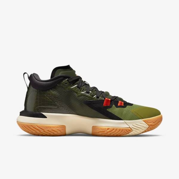 Nike Zion 1 Jordan Sko Herre Mørkegrå Grøn Sort | NK314HLN