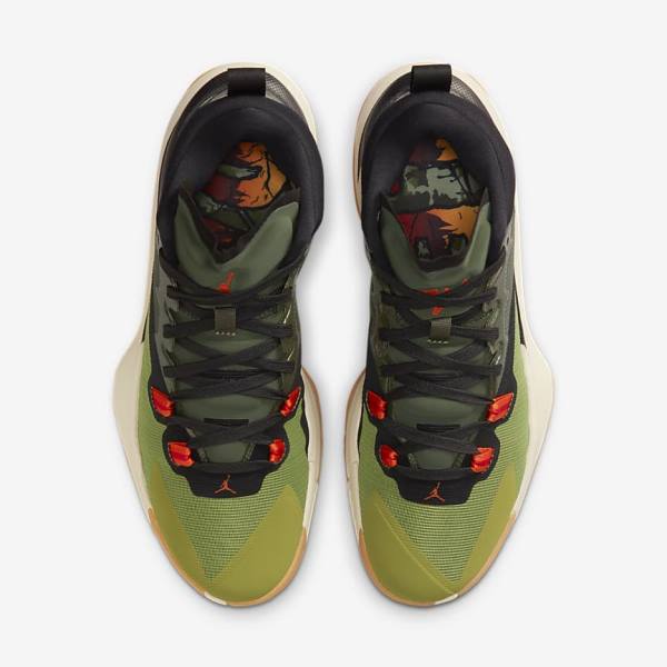 Nike Zion 1 Jordan Sko Herre Mørkegrå Grøn Sort | NK314HLN