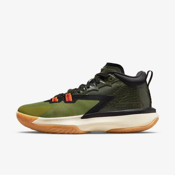 Nike Zion 1 Jordan Sko Herre Mørkegrå Grøn Sort | NK314HLN