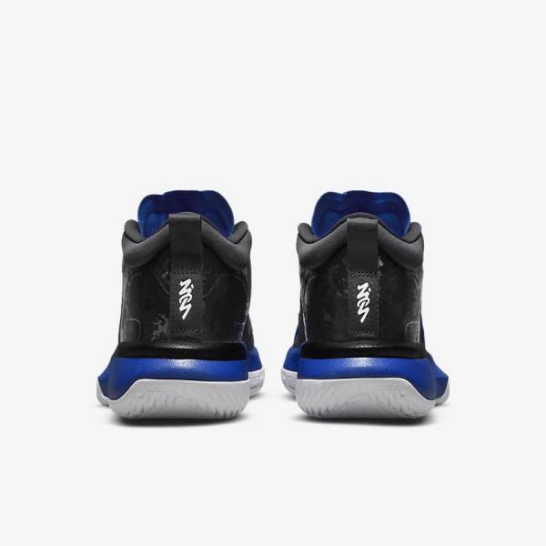 Nike Zion 1 Jordan Sko Herre Sort Kongeblå Hvide | NK625OJK