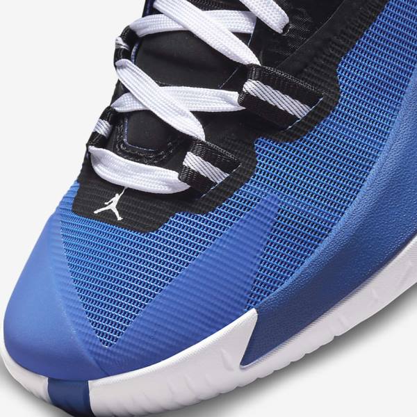 Nike Zion 1 Older Basketball Sko Børn Sort Kongeblå Hvide | NK135QTR