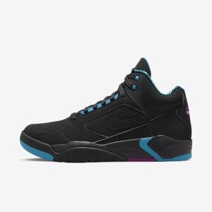 Nike Air Flight Lite Mid Sneakers Herre Sort Turkis Rød Lilla Sort | NK390VWD