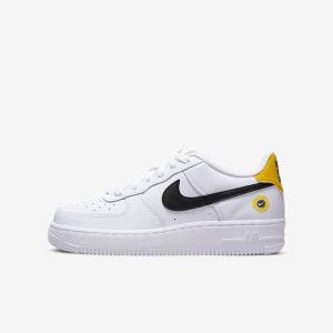 Nike Air Force 1 LV8 Older Sneakers Børn Hvide Sort | NK501HDV