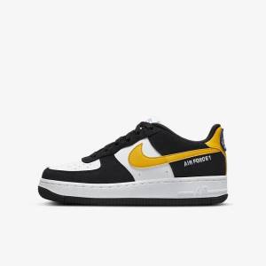 Nike Air Force 1 LV8 Older Sneakers Børn Sort Hvide Mørke | NK502LXT