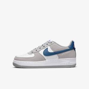 Nike Air Force 1 LV8 Older Sneakers Børn Lysegrå Hvide Lysegrå | NK506NLE
