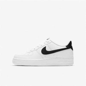 Nike Air Force 1 Older Sneakers Børn Hvide Sort | NK874HPZ