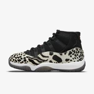 Nike Air Jordan 11 Retro Jordan Sko Dame Sort Hvide Rød | NK610YRL