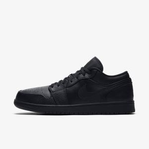 Nike Air Jordan 1 Low Jordan Sko Herre Sort | NK682QJI