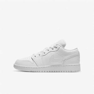 Nike Air Jordan 1 Low Older Sneakers Børn Hvide | NK318NUB