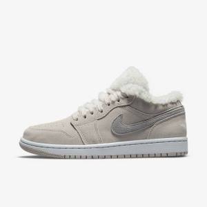Nike Air Jordan 1 Low SE Jordan Sko Dame Grå Grå Hvide | NK369HVR