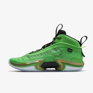 Nike Air Jordan XXXVI Jordan Sko Herre Grøn Sort Lysegrøn Metal Guld | NK386KYH