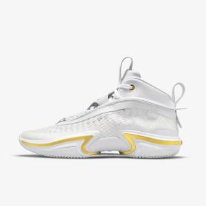 Nike Air Jordan XXXVI SE Glory Jordan Sko Herre Hvide Sort Kongeblå Metal Guld | NK628URK