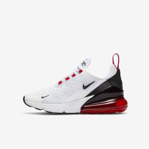 Nike Air Max 270 Older Sneakers Børn Hvide Sort Rød Grå | NK803KXZ
