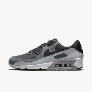 Nike Air Max 90 Sneakers Herre Mørkegrå Sort | NK267EOF