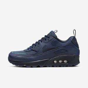 Nike Air Max 90 Surplus Sneakers Herre Mørkeblå Obsidian | NK281SZL