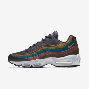 Nike Air Max 95 By You Custom Sneakers Herre Flerfarvede | NK321CDW